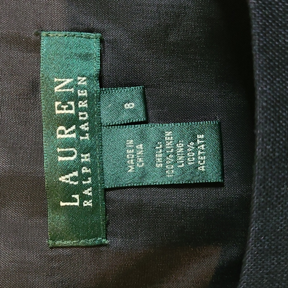 Lauren Ralph Lauren | Sleeveless Midi Dress | Black | Sz 8 | Green Label… - Picture 6 of 11